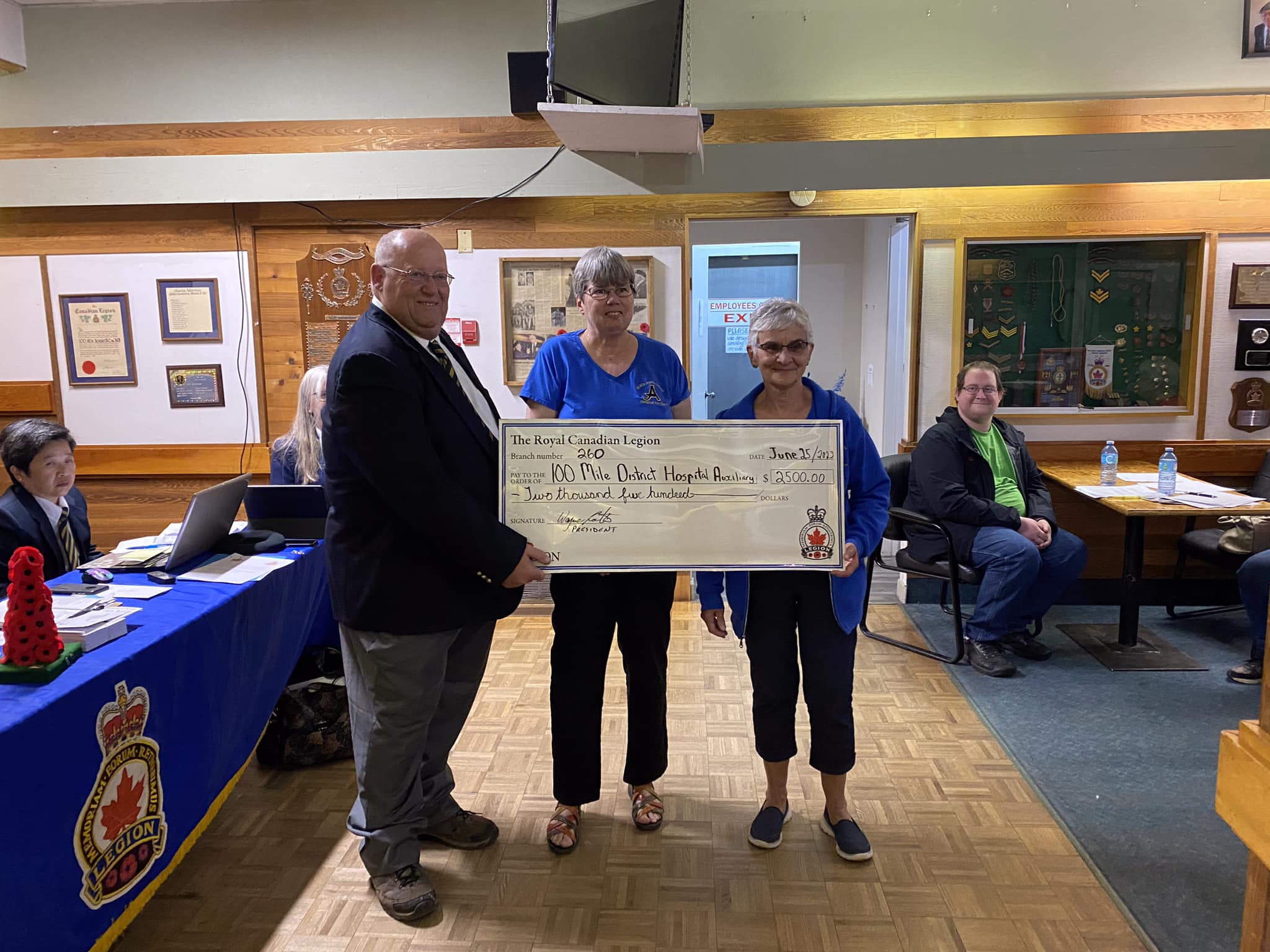 Auxiliary volunteers at fundraising event